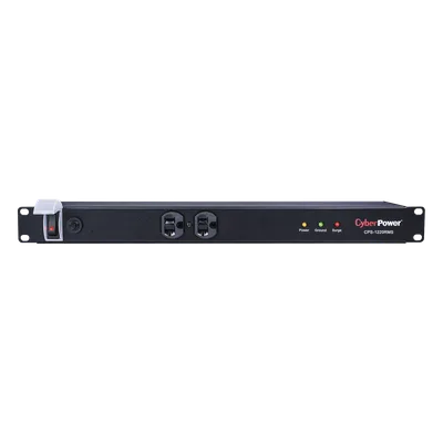 Supresor de Picos Rack 1U / 12 Salidas NEMA 5-20R / 1800J / 20A / 120V AC / Cable 4.5m (15 ft)