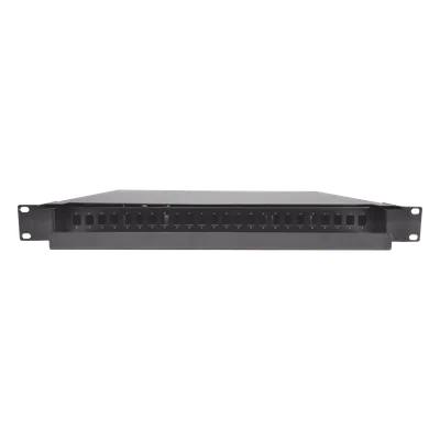Distribuidor de Fibra Óptica Deslizable / Vacío / 19 Pulgadas (48.26 cm / 1.58 pies) / 1U / 24 Puertos / Profundidad 357 mm