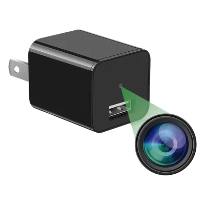 Cámara Oculta en Cargador de Pared / 2 Megapixel 1080P / Grabación Continua o por Movimiento / Detección Inteligente 1-2 m (3.3-6.6 ft) / Memoria 8GB / Expansión MicroSD 128GB