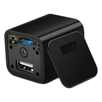 Cámara Oculta en Cargador de Pared / 2 Megapixel 1080P / Grabación Continua o por Movimiento / Detección Inteligente 1-2 m (3.3-6.6 ft) / Memoria 8GB / Expansión MicroSD 128GB