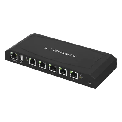 EdgeSwitch 5XP Administrable de 5 Puertos Gigabit PoE de 24 V Pasivo, con funciones avanzadas de Capa 2