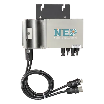 Microinversor para Interconexión a Red / 600W / 220V CA / Eficiencia 95.5% / 2 Módulos Solares 360W / Monitoreo Remoto