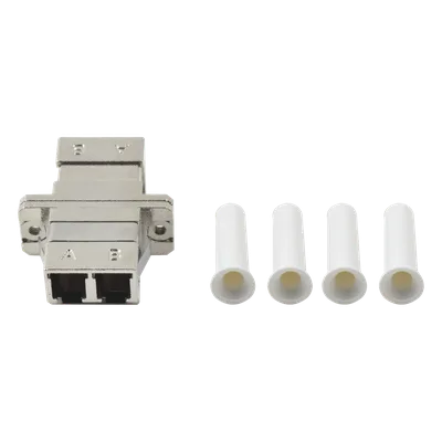 Acoplador de Fibra Óptica / Duplex LC/PC a LC/PC / Multimodo / Carcasa Metálica / ANSI/TIA/EIA-568-C3