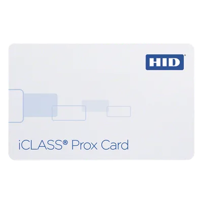 Tarjeta de Acceso Dual / iClass 13.56 MHz / Prox 125 kHz / Memoria 2 Kbits / PVC Compuesto / Sin Perforación / Numeración Personalizable