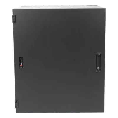 Gabinete de Montaje en Pared / 18U / 737 mm (29 in) Ancho / 762 mm (30 in) Profundidad / Puerta Sólida Frontal / Paneles Laterales Ventilados / IP20 / NEMA Type 1