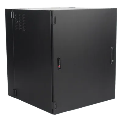 Gabinete de Montaje en Pared / 18U / 737 mm (29 in) Ancho / 762 mm (30 in) Profundidad / Puerta Sólida Frontal / Paneles Laterales Ventilados / IP20 / NEMA Type 1
