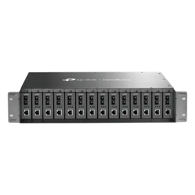 Chasis para Montaje en Rack / 14 Bahías / 2U / Alimentación 9 VCC / 14 Salidas / 100-240 VCA / Plug and Play