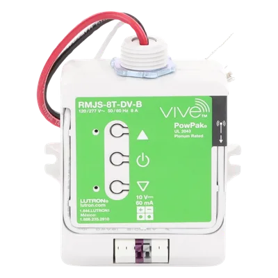 Módulo de Atenuación Inalámbrico / Control 0-10 V / 8 A / 120/277 V / RF 9 m (29.5 ft) a través de muros / Compatible con Controles Pico y Sensores Radio Powr Savr