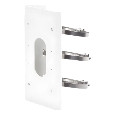 Montaje para Poste / Cámaras Domo y Bala / Acero Inoxidable / 12 Modelos Compatibles / 250 x 127 x 46 mm / 1.2 kg