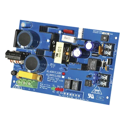 Fuente de alimentación tipo tarjeta / Salida seleccionable 12V@4A o 24V@3A / Respaldo con cargador integrado / Relé de supervisión / 115VAC 60Hz