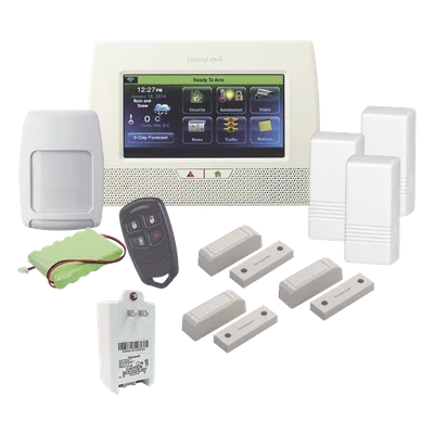 Kit de alarma inalámbrico / Panel pantalla táctil 7" / 3 contactos magnéticos / Sensor de movimiento / Control remoto / Z-Wave