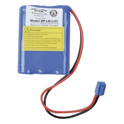 Batería recargable / 11.1 V / 2200 mAh / Li-Ion / Hasta 10 horas de respaldo