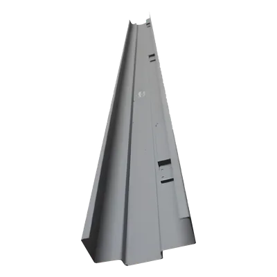 Jamba de contra galvanizada / 7' 0" (2.13 m) x 5 3/4" (146 mm) / Calibre 16 / Pestillo izquierdo