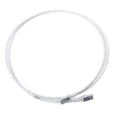 Patch Cord Cat6A Blindado / S/FTP / 28 AWG / 1.52 m (5 ft) / Diámetro 5.5 mm / Color Blanco