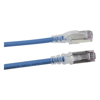 Patch Cord Cat6A Blindado S/FTP / 28 AWG / 2.13 m (7 ft) / Diámetro 5.5 mm / Color Azul