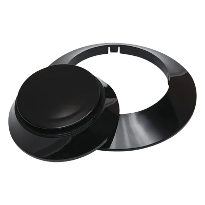 Kit de Acabado para Base de Detectores / 10 Cubiertas y 10 Anillos Embellecedores / Color Negro / Compatible con Series IDP y SK