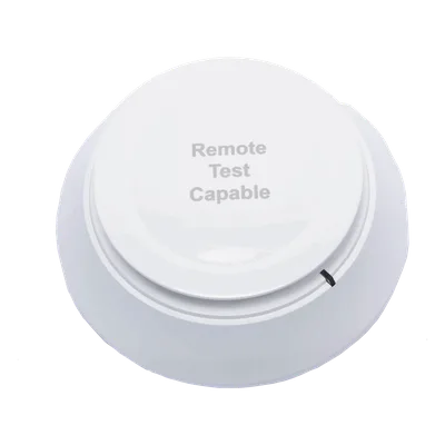 Detector de Humo Direccionable / Tecnología Fotoeléctrica IDP / Sensibilidad Programable / Direccionamiento Decimal / Compatible IFP y RFP / Color Blanco