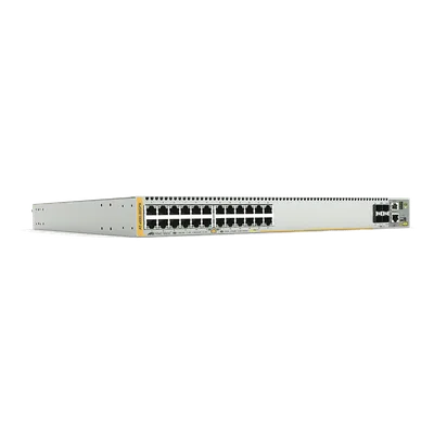 Switch PoE+ Stackeable Capa 3 / 24 Puertos Gigabit / 4 SFP+ 10G / Stacking Virtual / PSU Hot-Swap / 214.3 Mpps / 808 W PoE+