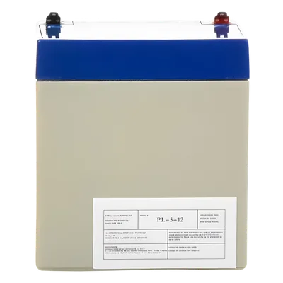 Batería 12 Vcc / 5 Ah / UL / Tecnología AGM-VRLA / Para uso en equipo electrónico Alarmas de intrusión / Incendio/ Control de acceso / Video Vigilancia / Terminales F1 / Cargador recomendado CHR-80.