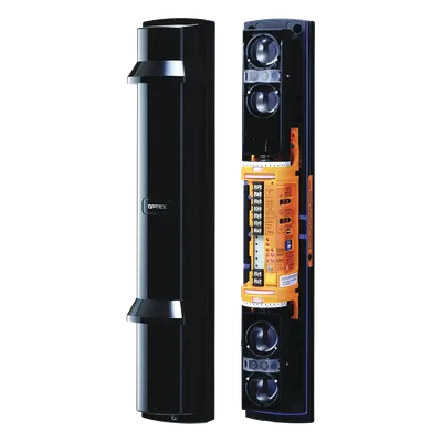 Barrera fotoeléctrica / 100 m (328 ft) / 4 rayos infrarrojos / 4 canales / Doble modulación / Control automático de potencia