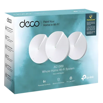 Kit Mesh Wi-Fi 5 / AC1300 Mbps / 2 Puertos Gigabit WAN/LAN / 4 Antenas Internas MU-MIMO / App Deco iOS/Android / HomeCare