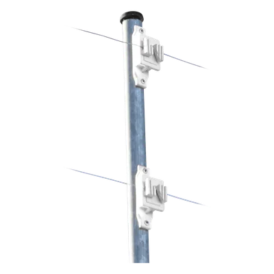Aislador de Paso para Cerco Eléctrico / Aislamiento 18 kV / Resistencia Mecánica 10.2 kg / Protección UV / Polipropileno y Policarbonato