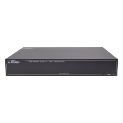 Kit Transceptor Activo / 16 Canales / Video + Potencia por UTP / 4K a 150 m (492.1 ft) / Rack 19" / HD-TVI/CVI/AHD/CVBS