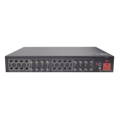 Kit Transceptor Activo / 16 Canales / Video + Potencia por UTP / 4K a 150 m (492.1 ft) / Rack 19" / HD-TVI/CVI/AHD/CVBS