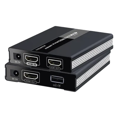 Kit extensor KVM ( Teclado, video, Mouse ) HDMI 1080P @ 60 Hz, 60 metros con cable CAT5e/6