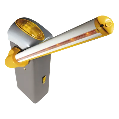 Kit de barrera GARD 4 con mástil Italiano / Izquierda y derecha configurable en campo / Incluye Iluminación LED Rojo/Verde / Pluma de 3.75 m / Cúpula con iluminación LED / Resorte Rojo CAME