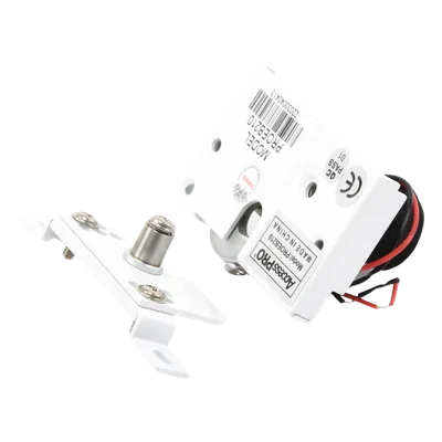 Cerradura Eléctrica para Puerta Corrediza / Fuerza de Sujeción 300 kg / Falla Segura Abierta / 12 VCC / Metal y Plástico
