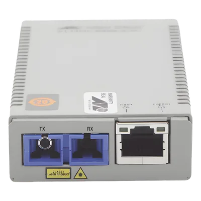 Convertidor de medios Gigabit Ethernet a fibra óptica, conector SC, monomodo (SMF), versión TAA (Trade Agreement Act), 10 Km