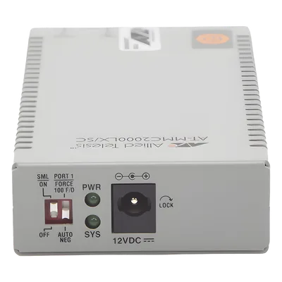 Convertidor de medios Gigabit Ethernet a fibra óptica, conector SC, monomodo (SMF), versión TAA (Trade Agreement Act), 10 Km