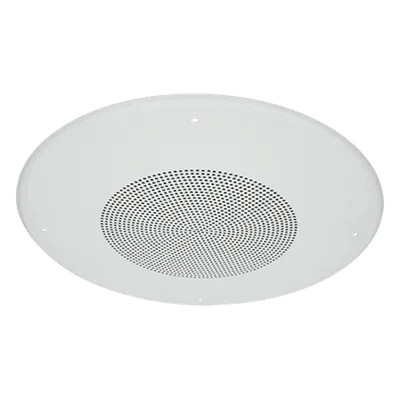 Bocina de techo / 8 pulgadas / 0.125-8W / 25V y 70.7V RMS / 0°C a 49°C / 75-100 dBA a 10 pies (3.05 m)