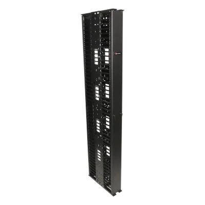 Organizador Vertical Doble / 45UR / Acero 16AWG / 10in (254 mm) / Alta Densidad / 5,616 Cables