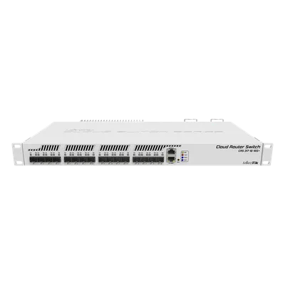 Switch gestionable Layer 3 / 16 puertos SFP+ 10 GbE / 1 puerto Gigabit Ethernet / Montaje en rack / Fuente redundante