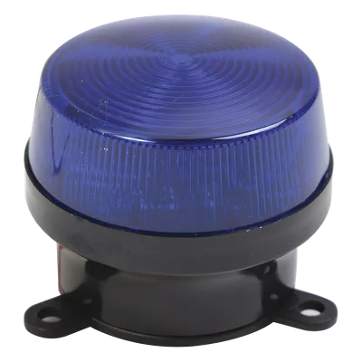 Estrobo de Señalización / 12 VCC / 90 Destellos por Minuto / Montaje de Brida 68 mm / Interior / Azul