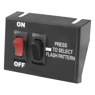 Controlador de Encendido/Apagado / Selector de Patrón Momentáneo / 12 VCC / 15 A / 3.5 x 2.15 pulgadas (8.89 x 5.48 cm)