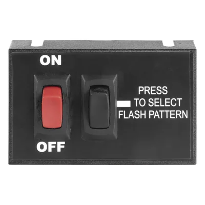 Controlador de Encendido/Apagado / Selector de Patrón Momentáneo / 12 VCC / 15 A / 3.5 x 2.15 pulgadas (8.89 x 5.48 cm)