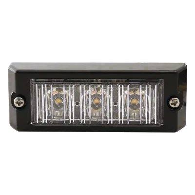 Luz Auxiliar LED / 3 LEDs Ultra Brillantes / 11 Patrones Programables / 12-24 VCC / SAE J595 Clase I / Azul / Uso Interior y Exterior