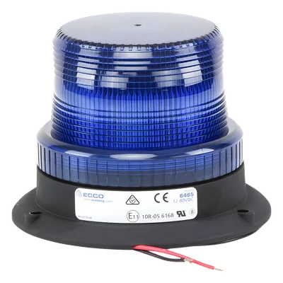 Mini Burbuja LED / 3 LEDs Ultra Brillantes / 12-80 VCC / Destello 75 FPM / SAE J845 Clase III / Policarbonato Resistente a Impactos / 5.1" x 3.9"