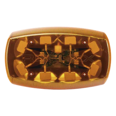 Mini Barra de Luces LED / 18 LEDs Ámbar / 18 Patrones de Destello / IP65 / 12-24 VCC / 35 W / -30°C a 50°C