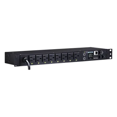 PDU Switchable / 8 Salidas NEMA 5-15R / Entrada 120 Vca NEMA 5-15P / Horizontal 19in / 1UR / Control Remoto por Red / Daisy Chain