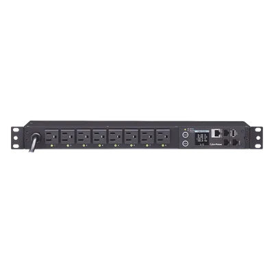 PDU Switchable / 8 Salidas NEMA 5-15R / Entrada 120 Vca NEMA 5-15P / Horizontal 19in / 1UR / Control Remoto por Red / Daisy Chain