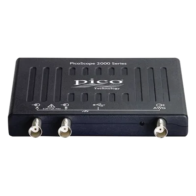Osciloscopio para PC / 2 Canales / 50 MHz Ancho de Banda / 500 MS/s / AWG 1 MHz / USB / 164 pies (50 m) equivalente