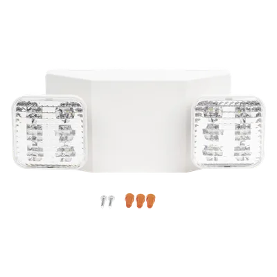 Luz LED de Emergencia / Doble LED 1W / 150 Lúmenes / Voltaje Universal 127-277 VAC / Autonomía 90 min / UL 5VA