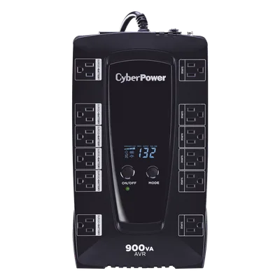 UPS Línea Interactiva / 900 VA / 480 W / 12 Tomas NEMA 5-15R / AVR / Supresión 1030 J / Energy Star