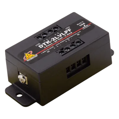 Protector Bajo Voltaje / 2 Pares / 24V / 47V Sujeción / -40 a 70°C / 0.25 x 0.13 x 0.13 ft / UL497B / Paneles Incendio Direccionables