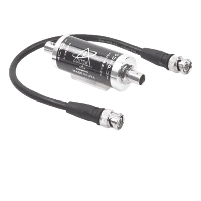 Protector Coaxial BNC / 20,000 A / 75 Ohms / 0-10 MHz / 3.58 x 1.1 pulgadas / -40°F a 158°F
