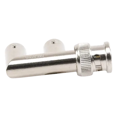 Adaptador RF / BNC Macho a Doble BNC Hembra / 75 Ohm / Splitter en F / Contacto Oro 24k / Aislante Delrin